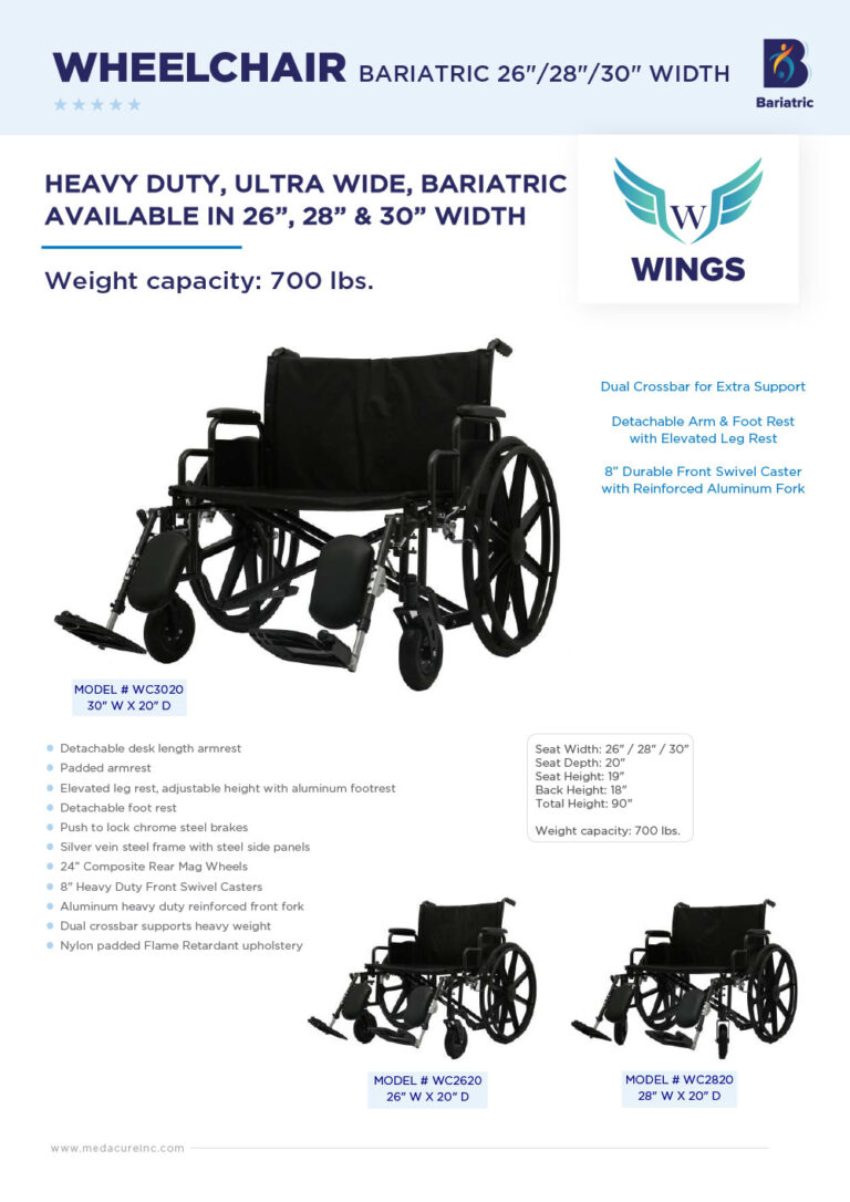 Ultra Wide Bariatric Wheelchair Medacure